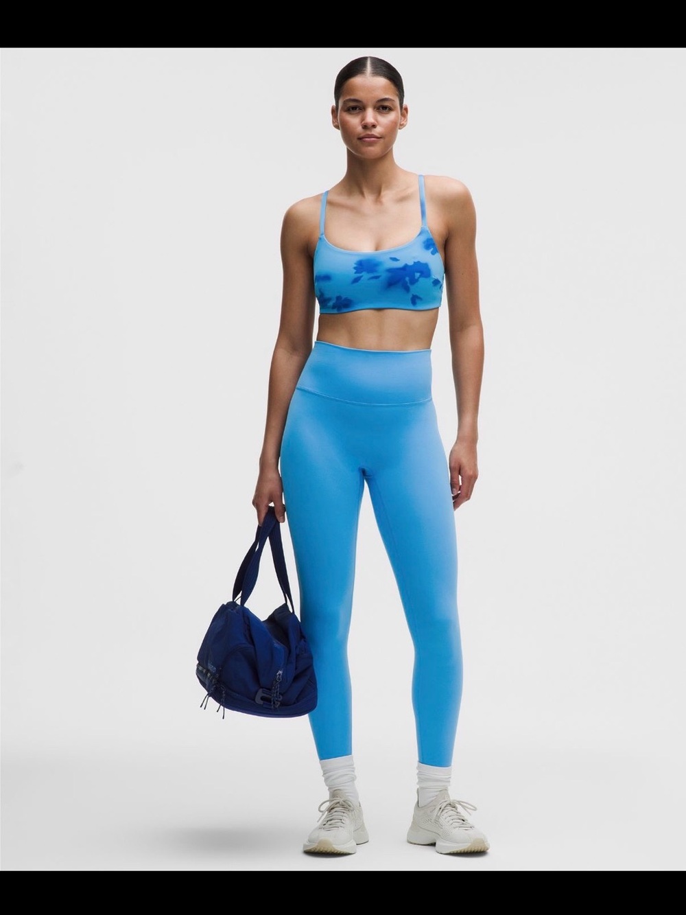 NWT Lululemon Wunder Train No Line High Rise Tight 25” 8 Ocean Wave 7/8 Length